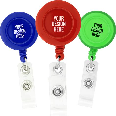 badge holder retractable|retractable badge holder promotional.